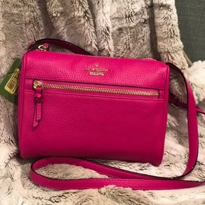 NWT bright pink Kate Spade Mini Cayli purse